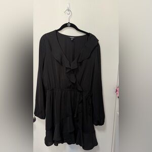 Express Black Ruffle Dress